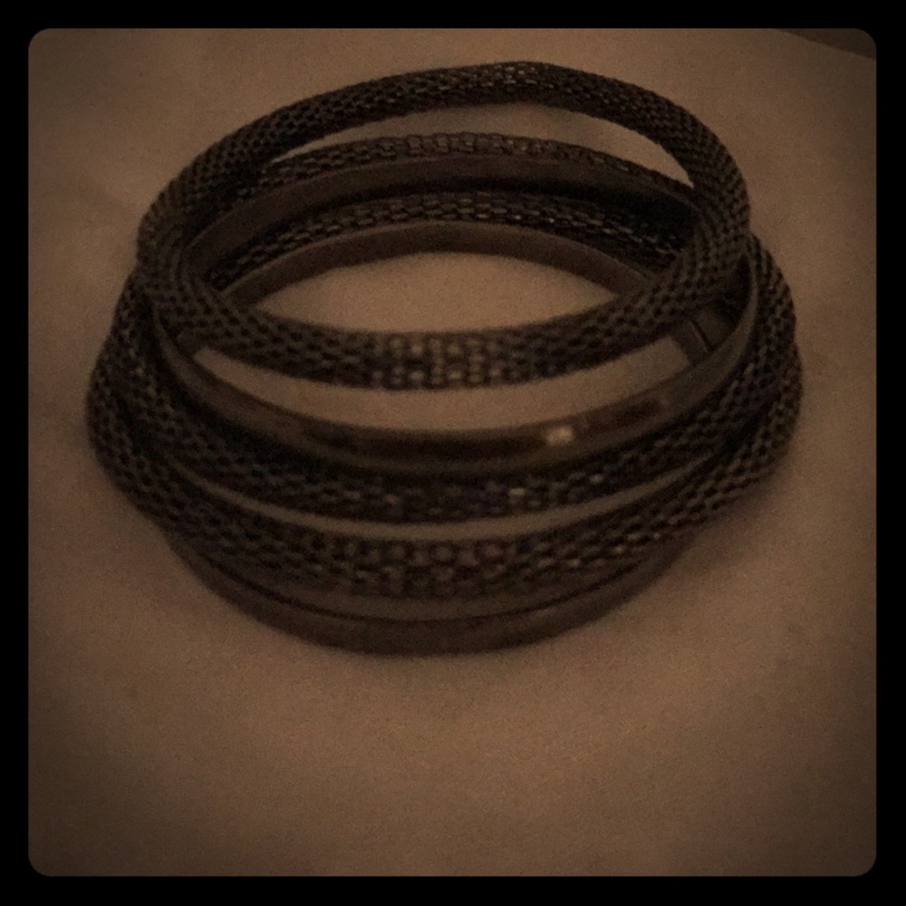 Dark silver bracelets